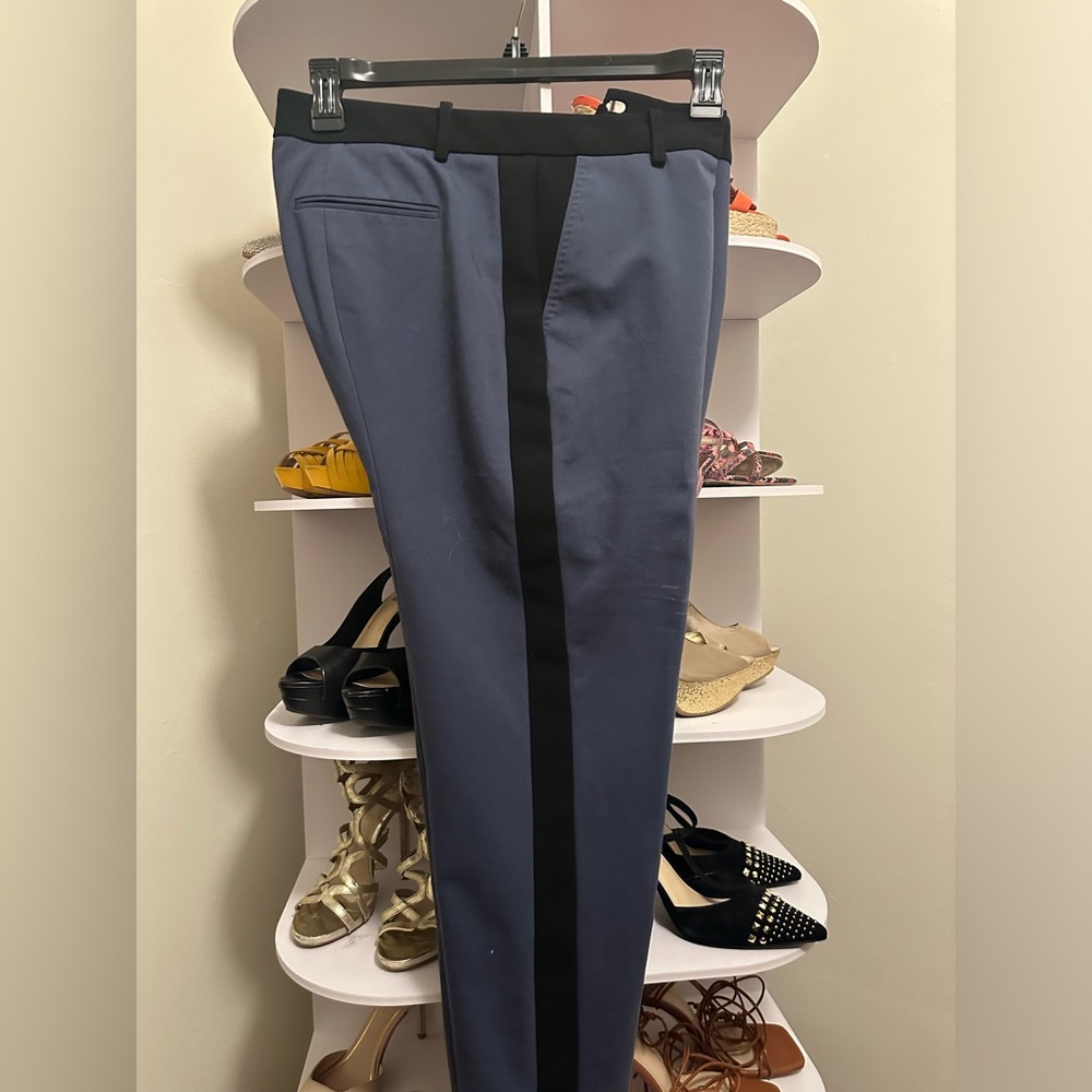 Men's Blue and Black Pants